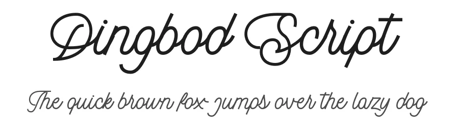 Dingbod Script by inspirasign โ Script Handwritten Font