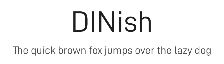 DINish by Charles Nix β Sans Serif Font