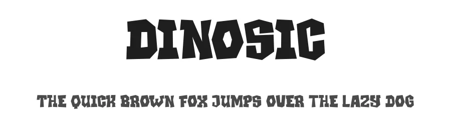 Dinosic by Lettersweet โ Display Font