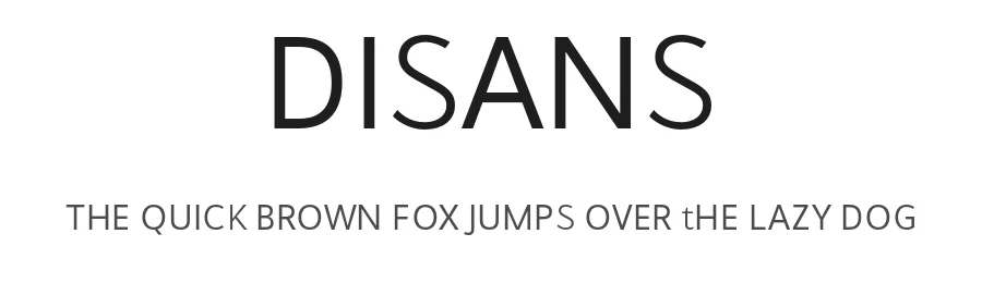 Disans by Mhd Husaini — Sans Serif Font