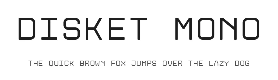 Disket Mono by Mariano Diez β Display Font