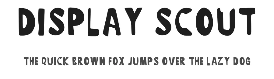 Display Scout — Script Handwritten Font