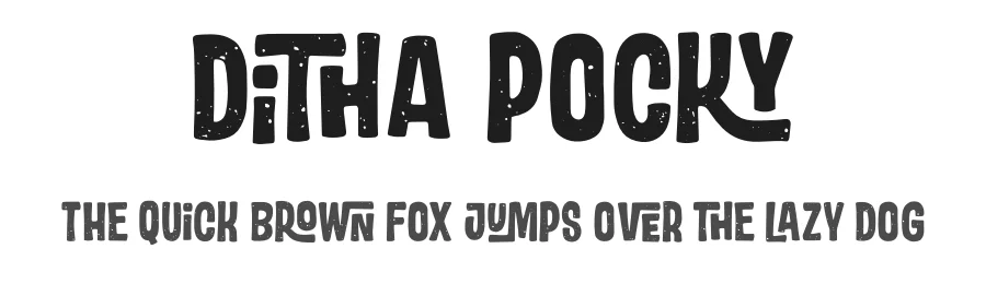 Ditha Pocky by Hanief Farandi — Display Font