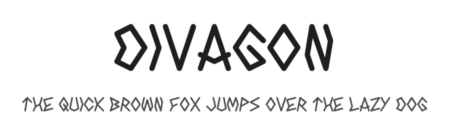 Divagon by GGBotNet — Display Font