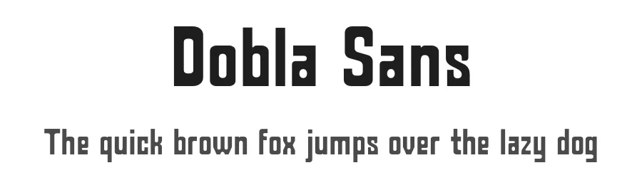 Dobla Sans by Laire Banyu Sandi Pawenang — Display Font