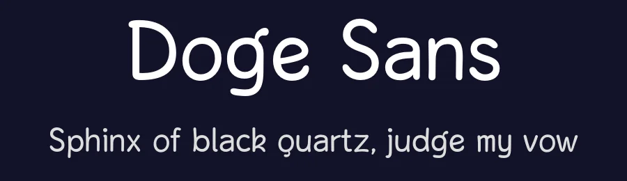Doge Sans by Sebastian Graz — Script Handwritten Font — thumbnail 2