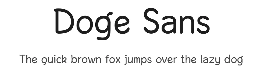 Doge Sans by Sebastian Graz — Script Handwritten Font