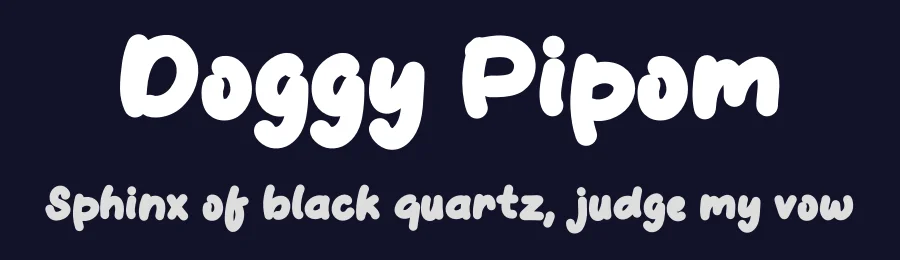 Doggy Pipom — Script Handwritten Font — thumbnail 2