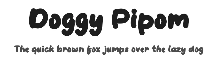 Doggy Pipom — Script Handwritten Font