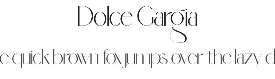 Dolce Gargia by Putu Dody Permana — Sans Serif Font