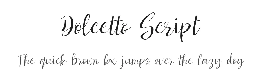 Dolcetto Script by Riverside Digital Type Foundry — Script Handwritten Font