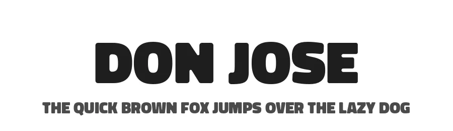 Don Jose by Cristian Tournier — Display Font
