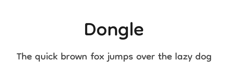 Dongle by Yanghee Ryu — Sans Serif Font