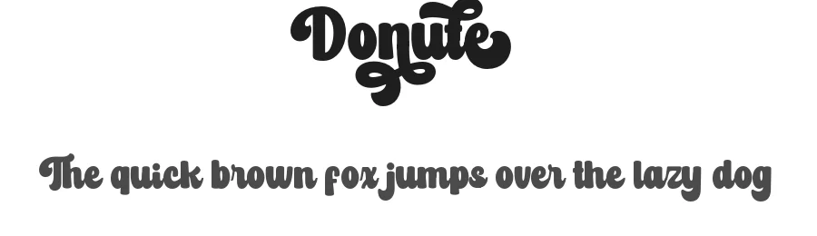 Donute by Lettersweet — Script Handwritten Font