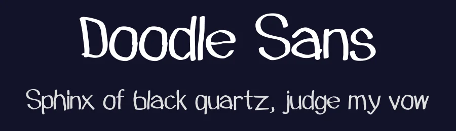 Doodle Sans — Script Handwritten Font — thumbnail 2