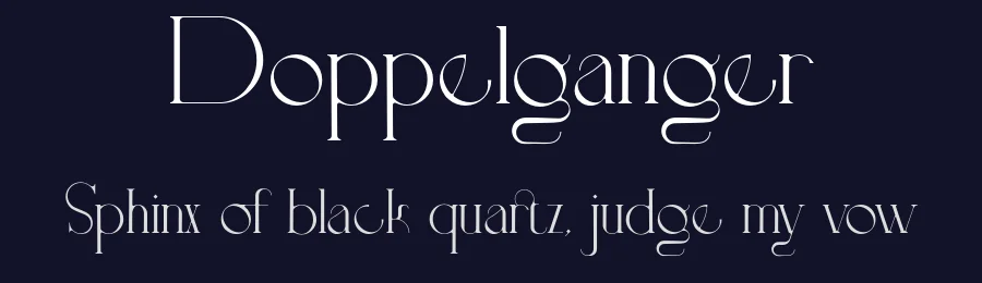 Doppelganger by Casper Schutte — Serif Font — thumbnail 2