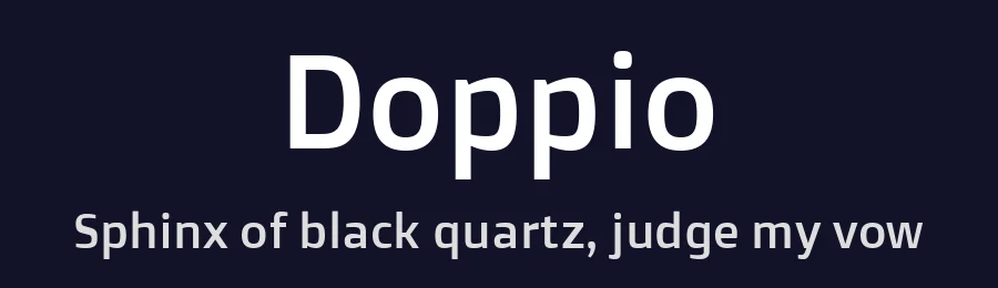 Doppio by Szymon Celej — Sans Serif Font — thumbnail 2