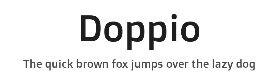 Doppio by Szymon Celej — Sans Serif Font