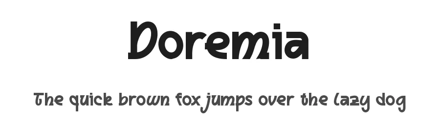 Doremia by Ragamkata — Display Font