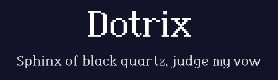 Dotrix by Drizy Studio — Display Font — thumbnail 2