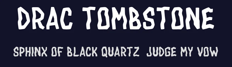 Drac Tombstone by Anggi Hermawan — Display Font — thumbnail 2