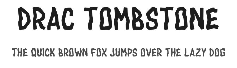 Drac Tombstone by Anggi Hermawan — Display Font
