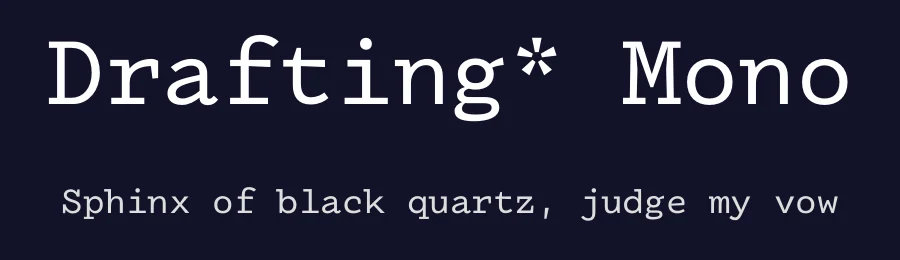 Drafting* Mono — Slab Serif Font — thumbnail 2