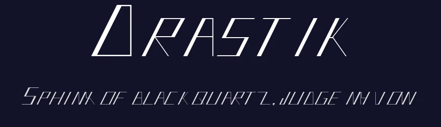 Drastik by DeusEx — Display Font — thumbnail 2