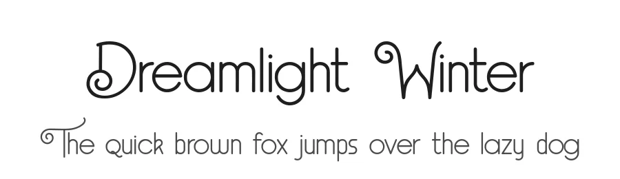 Dreamlight Winter by Muhammad Asroful Umam — Display Font