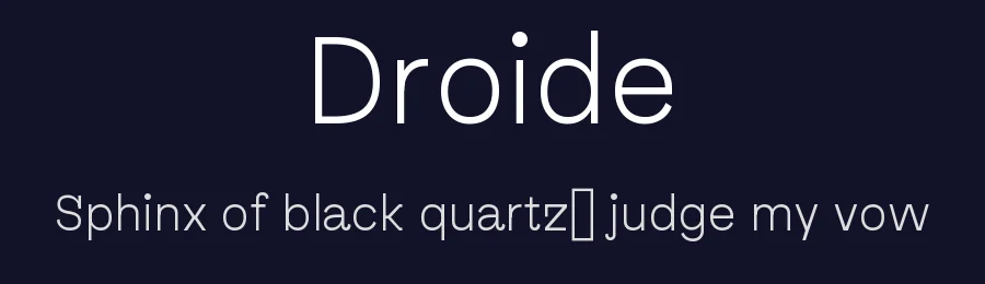 Droide — Sans Serif Font — thumbnail 2