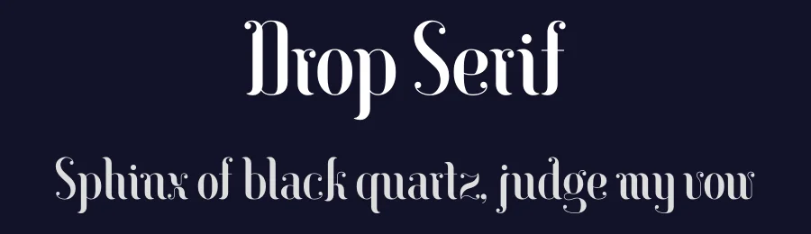 Drop Serif by Monika Gause — Serif Font — thumbnail 2