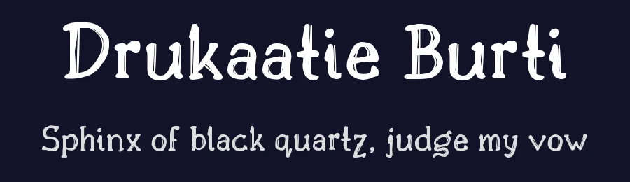 Drukaatie Burti — Script Handwritten Font — thumbnail 2