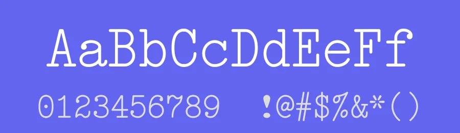 DSE Typewriter — Serif Font — thumbnail 3