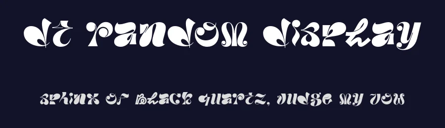 DT Random Display by Duong Tran — Display Font — thumbnail 2