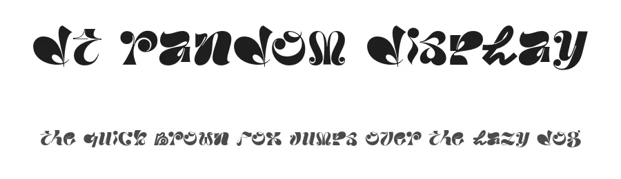 DT Random Display by Duong Tran — Display Font