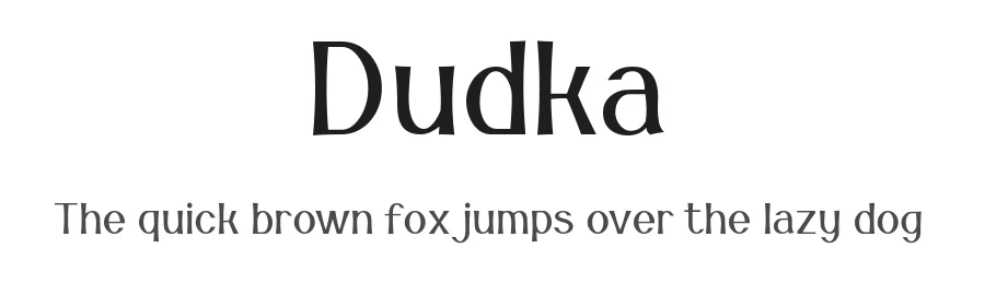 Dudka by Dimitri Antonov — Sans Serif Font