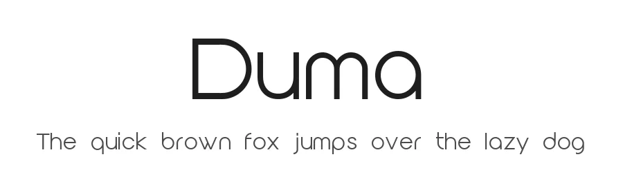 Duma by aiphotografics — Sans Serif Font