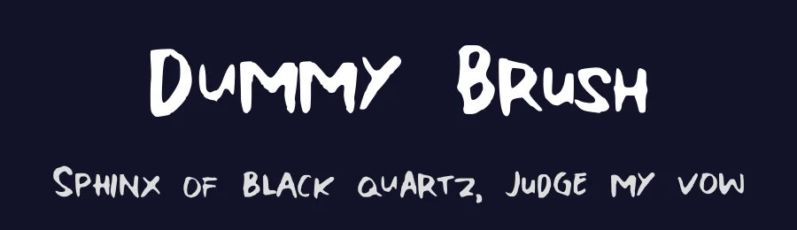 Dummy Brush by Joe Letter — Script Handwritten Font — thumbnail 2