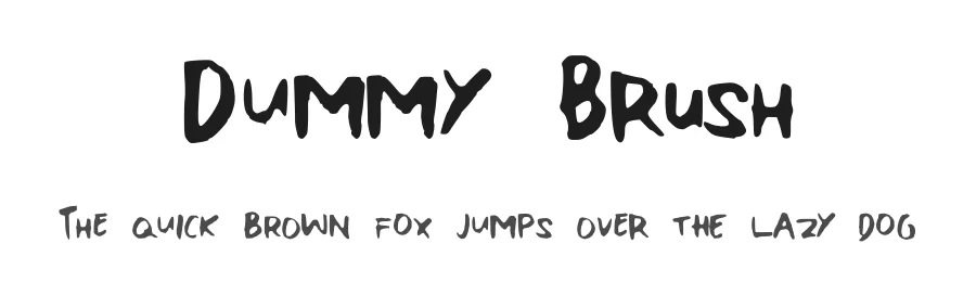 Dummy Brush by Joe Letter — Script Handwritten Font