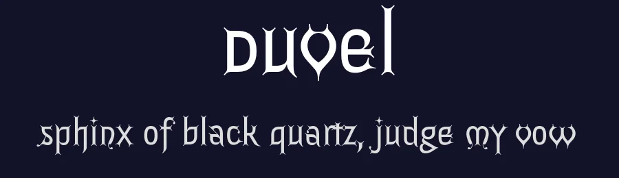 Duvel by Jérémy Landes-Nones — Sans Serif Font — thumbnail 2