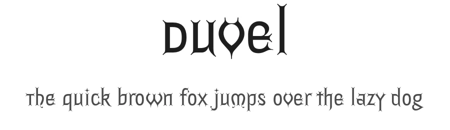 Duvel by Jérémy Landes-Nones — Sans Serif Font