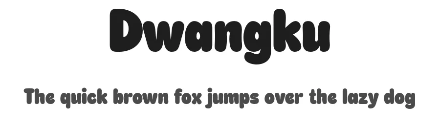 Dwangku by Andrayogi — Display Font
