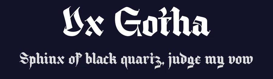 Dx Gotha by Hendra Maulia, M. Sadikun, Aulia Rahman — Display Font — thumbnail 2