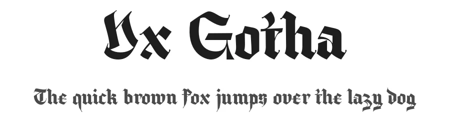 Dx Gotha by Hendra Maulia, M. Sadikun, Aulia Rahman — Display Font