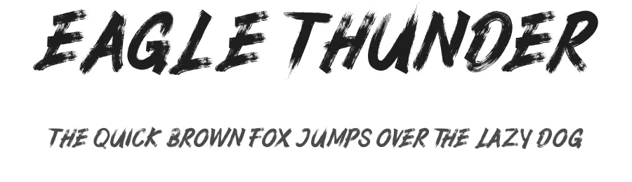 Eagle Thunder — Script Handwritten Font