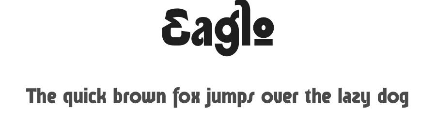 Eaglo by Muhammad Afif Ersya — Display Font