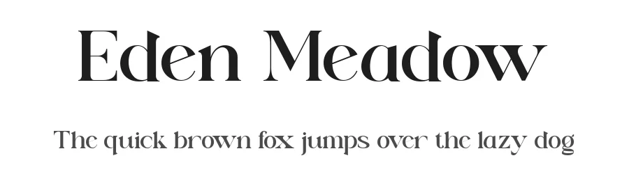 Eden Meadow by Akhmad Husain Rifa'i — Serif Font