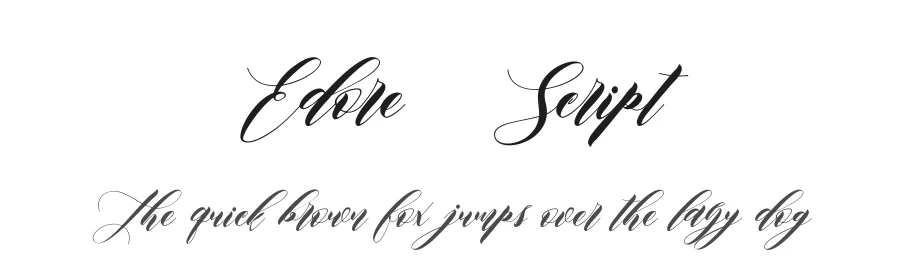 Edore Script by sinfa — Script Handwritten Font