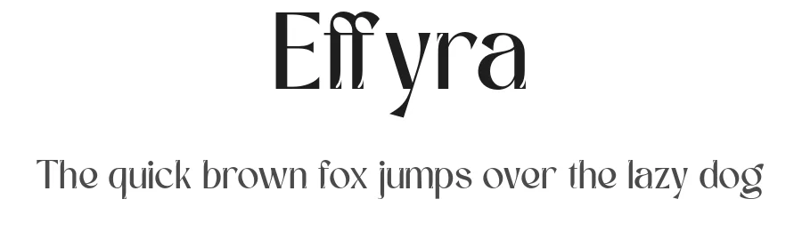 Effyra by Rvandtype Studio — Sans Serif Font