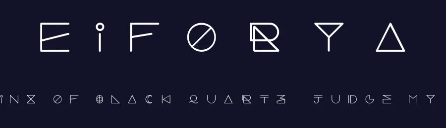 Eiforya by Manh Nguyen — Display Font — thumbnail 2